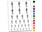 Anime School Girl Student Temporary Tattoo Water Resistant Fake Body Art Set Collection